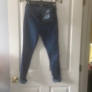Women Hollister High-Rise Super Skinny Classic Stretch blue jeans 5R w27 L30